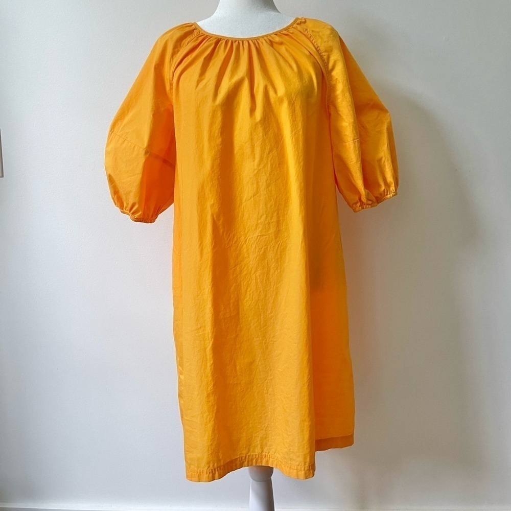 Banana Republic Orange Cotton relaxed fit dress size Medium Minimalist